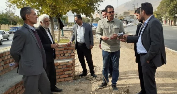 بازدید میدانی از پروژه های عمرانی صحنه