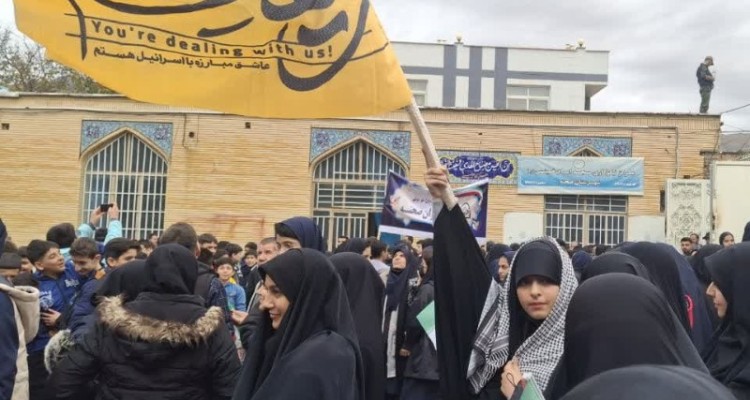 راهپیمایی استکبار ستیزی 13 آبان در شهرستان صحنه