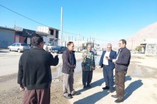 بازدید بخشدار مرکزی صحنه از وضعیت جاده‌های ارتباطی بخش مرکزی