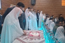 جشن ازدواج آسان ۳۰ زوج جوان در صحنه برگزار شد