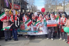 حضور مردم باغ شهر صحنه در راهپیمایی ۲۲ بهمن