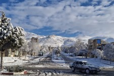 صبح برفی شهرستان صحنه