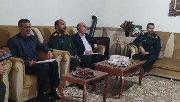 دیدار و سرکشی از وابستگان سپاه در شهرستان صحنه
