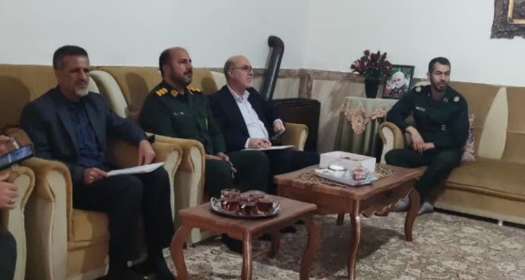 دیدار و سرکشی از وابستگان سپاه در شهرستان صحنه