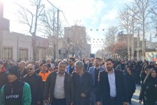 تشییع پیکر مطهر شهید مدافع امنیت در شهرستان صحنه