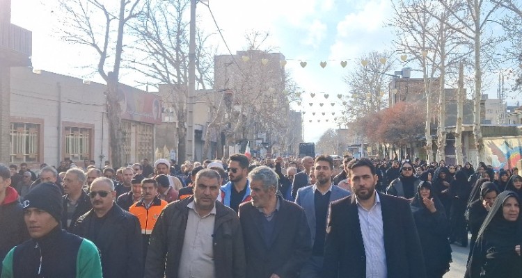 تشییع پیکر مطهر شهید مدافع امنیت در شهرستان صحنه