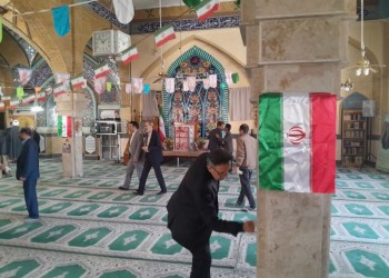 برگزاری آیین غبارروبی مساجد صحنه در آستانه ماه مبارک رمضان   