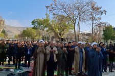 اقامه باشکوه نماز عید فطر در شهرستان صحنه