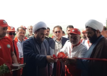 افتتاح پایگاه هلال احمر در صحنه