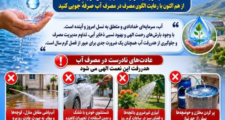 درخواست فرماندار شهرستان صحنه از شهروندان برای صرفه‌جویی در مصرف آب