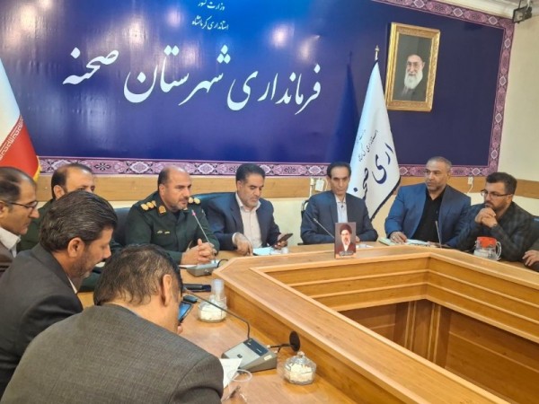 نشست ستاد هماهنگی شهرستانی برگزاری آیین تشییع رهبر شهید انقلاب اسلامی در صحنه 