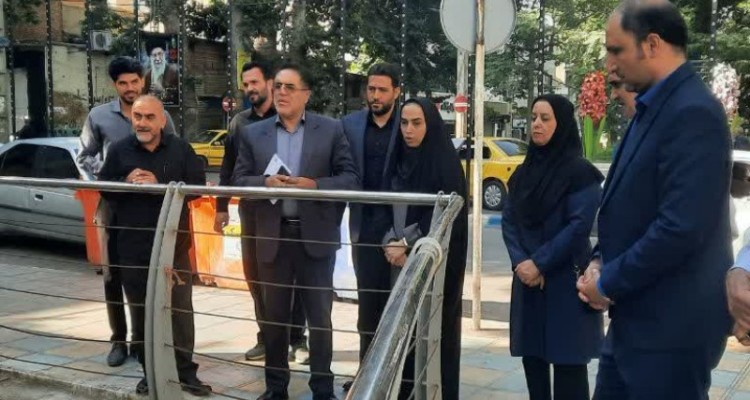 بازدید میدانی فرماندار صحنه از طرح اصلاح شبکه فاضلاب شهری و ساماندهی رودخانه دربند   