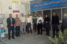 بازدید ماهانه اعضای ستاد معاینه فنی خودرو شهرستان صحنه   
