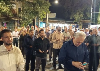 حضور مردمی شهرستان صحنه در یکصد و چهل و یکمین اجتماع شبانه