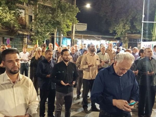 حضور مردمی شهرستان صحنه در یکصد و چهل و یکمین اجتماع شبانه