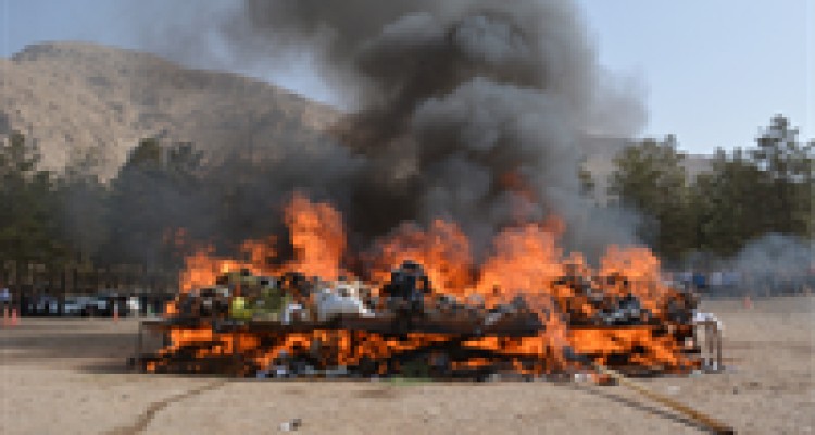 1.5 تن مواد مخدر در کرمانشاه امحاء شد