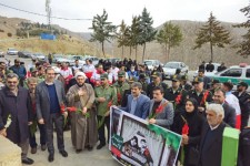 غبارروبی و گل افشانی مزار شهدا به مناسبت دهه مبارکه فجر