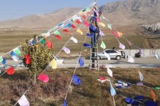 بازدید شهردار صحنه از فضاسازی شهر به مناسبت دهه فجر   