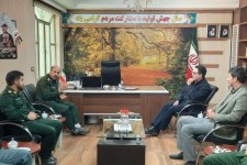 دیدار فرماندهی  سپاه ناحیه بافرماندار شهرستان صحنه 