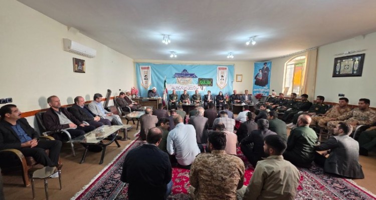 دیدار بسیجیان با امام جمعه صحنه به مناسبت هفته بسیج