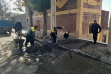 ترمیم و اصلاح پله های ورودی واقع در محلات کم برخوردار