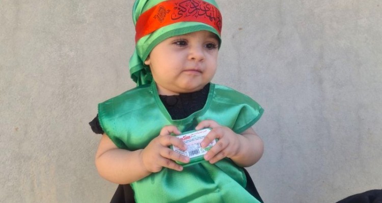 مراسم شیرخوارگان حسینی در صحنه   
