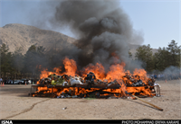 1.5 تن مواد مخدر در کرمانشاه امحاء شد 1.5 تن مواد مخدر در کرمانشاه امحاء شد