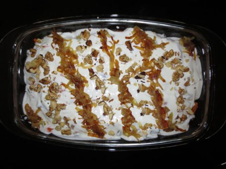  طرز تهیه خوراک مرغ و سبزیجات قفقازی 