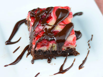  طرز تهیه د سر موزاییکی گیلاس و شکلات 