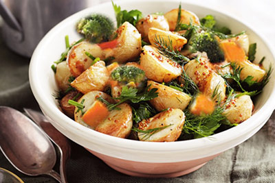  طرز تهیه سالاد سیب زمینی رژیمی 