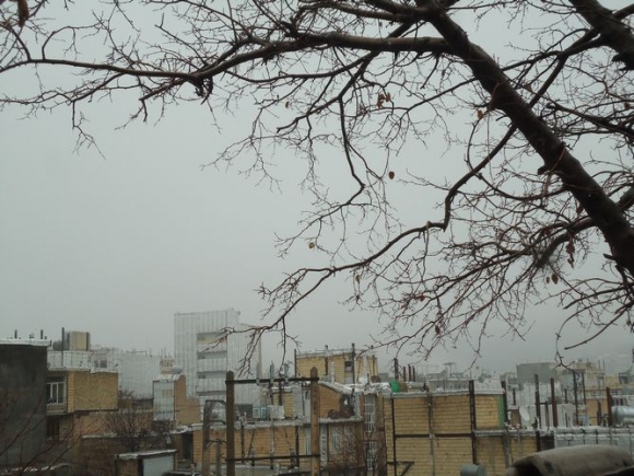 	هوای بارانی و مه آلود در شهرستان جوانرود 