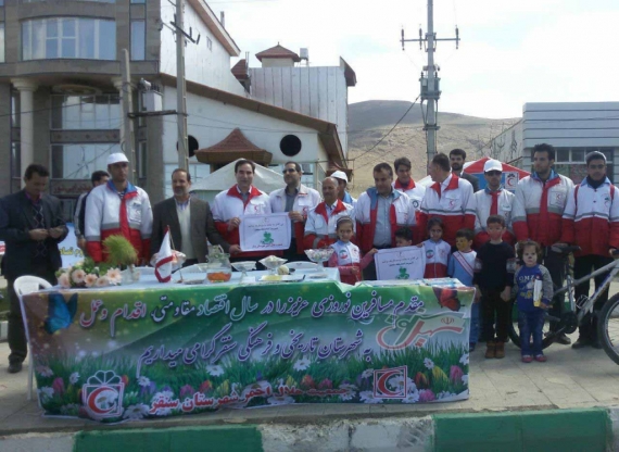 	بازدید مدیر عامل جمعیت هلال احمر استان کرمانشاه از شانزدهمین طرح ایمنی مسافران نوروزی در سنقروکلیایی 