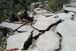 	رانش زمین در باینگان به منازل مسکونی خسارت زد/ حادثه تلفات جانی نداشت + تصاویر 