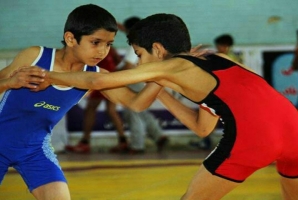 	درخشش کشتی گیران خردسال سنقری در مسابقات استانی 