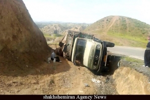  محور تازه آباد به بازارچه مرزی شیخ صله بازهم حادثه آفرید+تصویر 