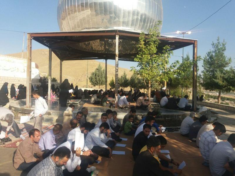  مراسم پرفیض دعای عرفه در صحنه برگزار شد