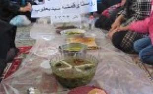 برگزاری جشنواره غذایی در روستای قمشه سید یعقوب ماهیدشت 