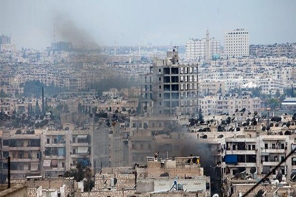 حمله خمپارهای به ساختمان تجاری روسیه در دمشق حمله خمپارهای به ساختمان تجاری روسیه در دمشق