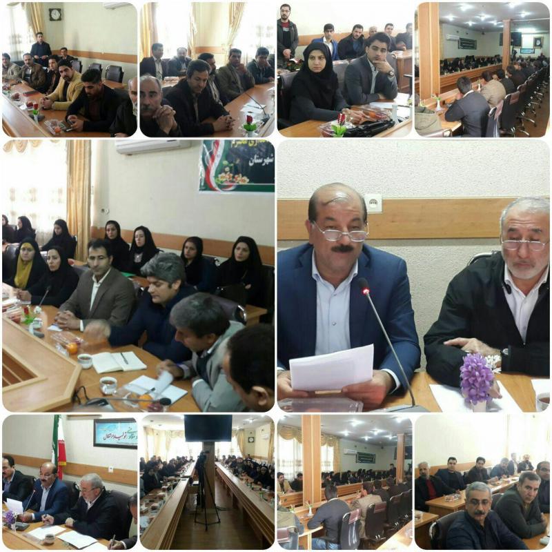 نشست مشترک مدیر کل ورزش وجوانان استان کرمانشاه با فرماندار و هیئتهای ورزشی صحنه برگزار شد