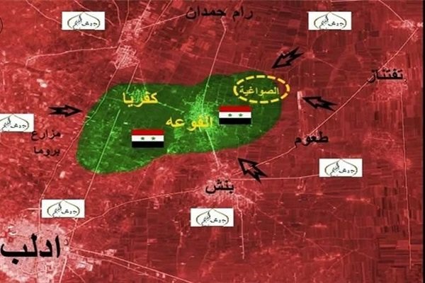 ناکامی یورش تکفیریها به شهرک‌های محاصره شده «فوعه» و «کفریا»