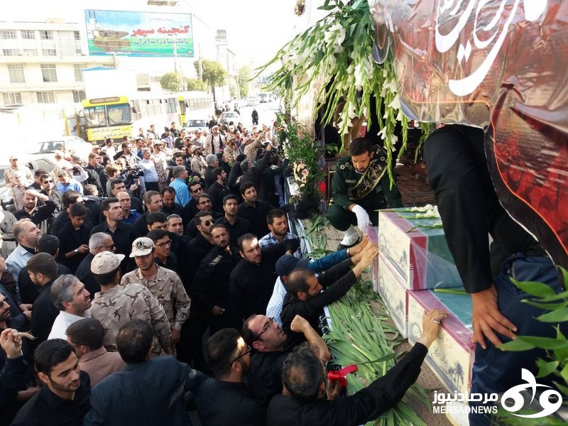 بدرقه «تابوت‌های نور» بر دستان پُر مهر کرمانشاهی‌ها 