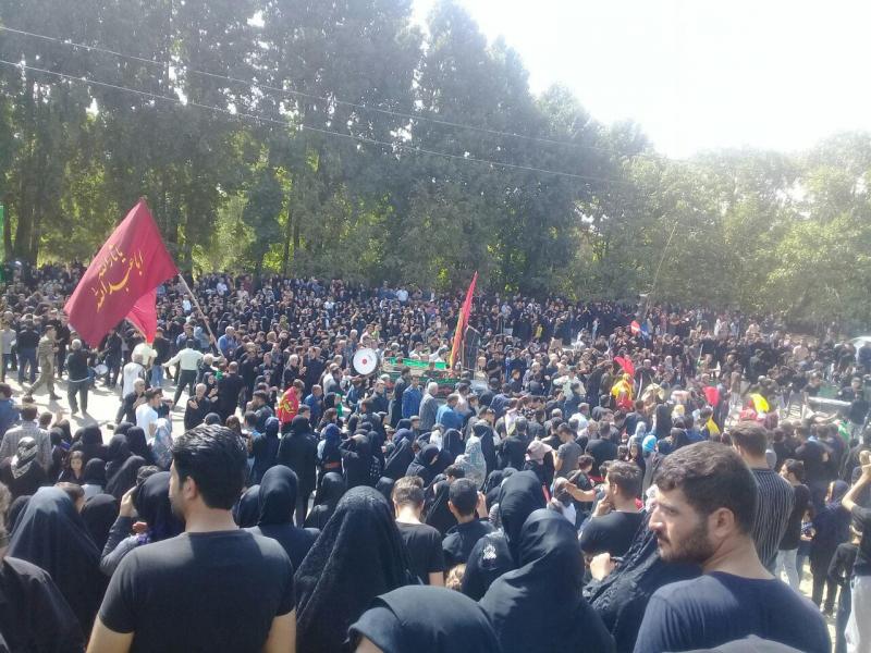 مراسم عاشورای حسینی در صحنه برگزار شد مراسم عاشورای حسینی در صحنه برگزار شد