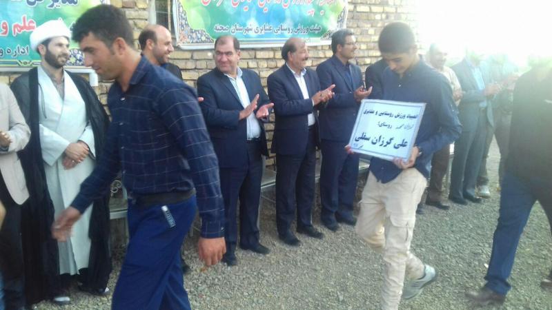 افتتاحیه المپیاد ورزشی روستایی بخش چمچمال شهرستان صحنه برگزار شد