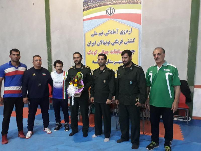 جانشین فرماندهی سپاه شهرستان صحنه از محل برگزری ادروی تیم ملی کشتی نونهالان بازدید کرد
