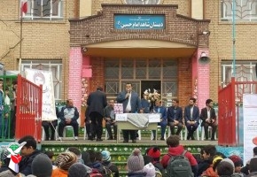 بزرگداشت 9 شهید دانش آموز شهرستان صحنه برگزار شد