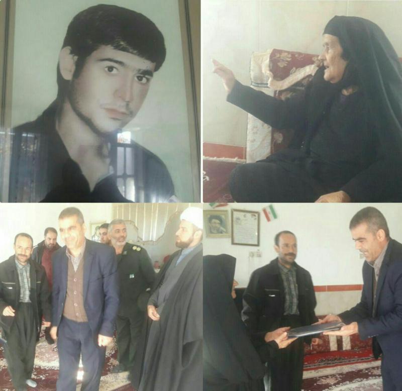 مراسم دیدار و سرکشی از خانواده معظم شهید یداله خوشخبر انجام شد