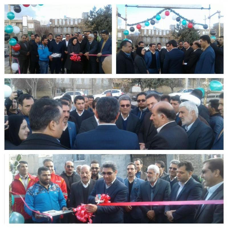 پارک محله جوادآباد  و جانبازان شهر صحنه افتتاح شد + تصویر