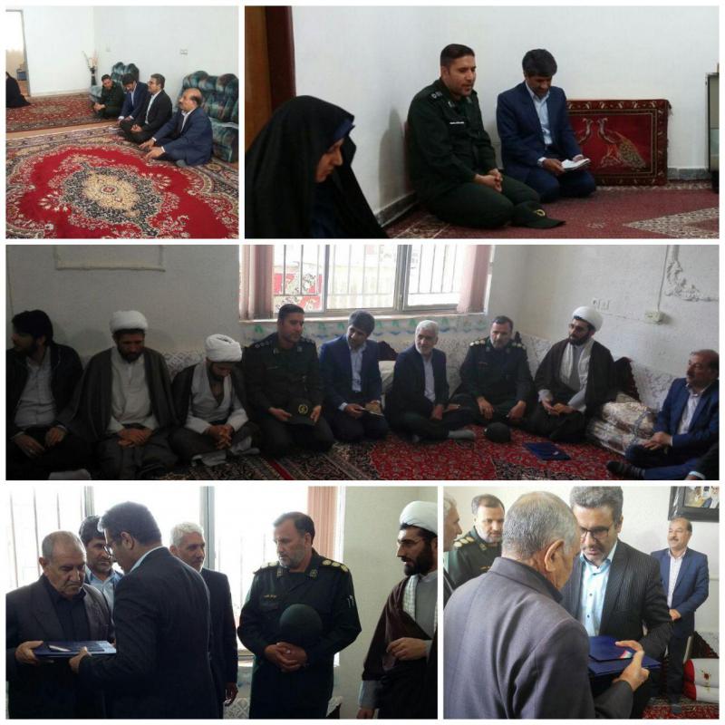 سرکشی از خانواده شهدای شهرستان صحنه انجام شد 
