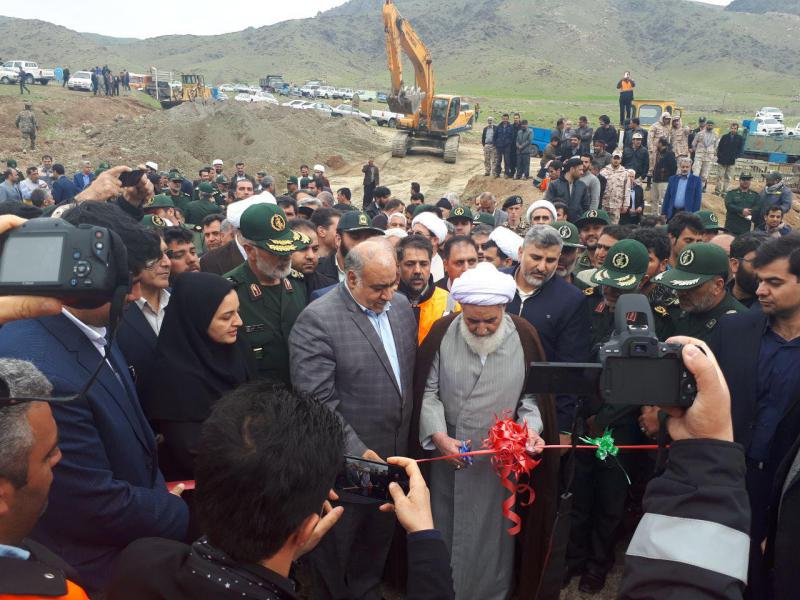 پل اضطراری سوم شعبان علی‌آباد گروس شهرستان صحنه افتتاح شد