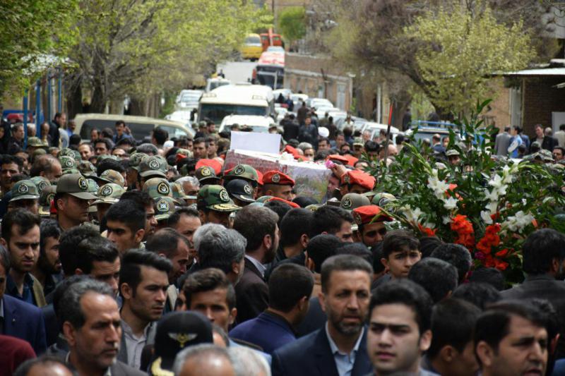 پیکر مطهر شهید گرانقدر سید یارعلی موسوی در هرسین تشییع شد